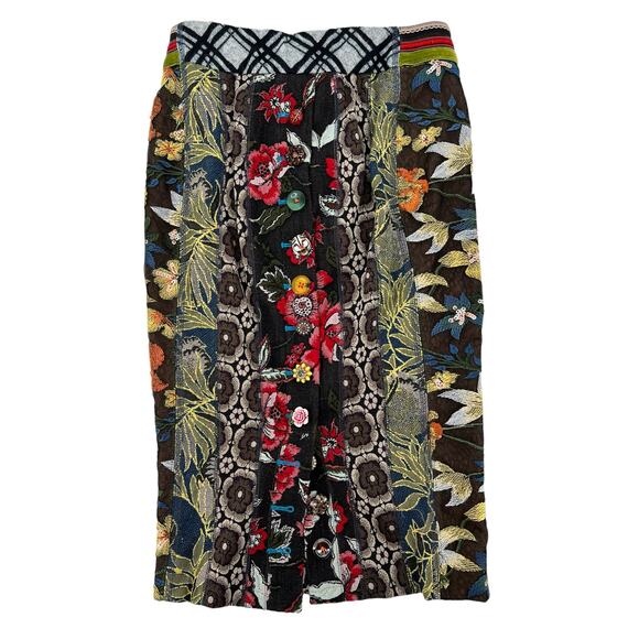 Byron Lars Beauty Mark Anthropologie Jessica Floral Pencil Skirt Size 4 NWT - Picture 4 of 12